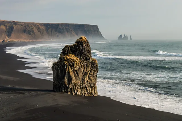 beach, cliff, rock, mist, fog, sea, ocean, rock formation, waves, coast, seashore, sand, black sand, sea stacks, nature, scenery, scenic, reynisdrangar, vík, reynisfjara, reynisfjall, iceland, cliff, reynisfjara, iceland, iceland, iceland, iceland, iceland. Before you sign off a travel creator campaigns launch review