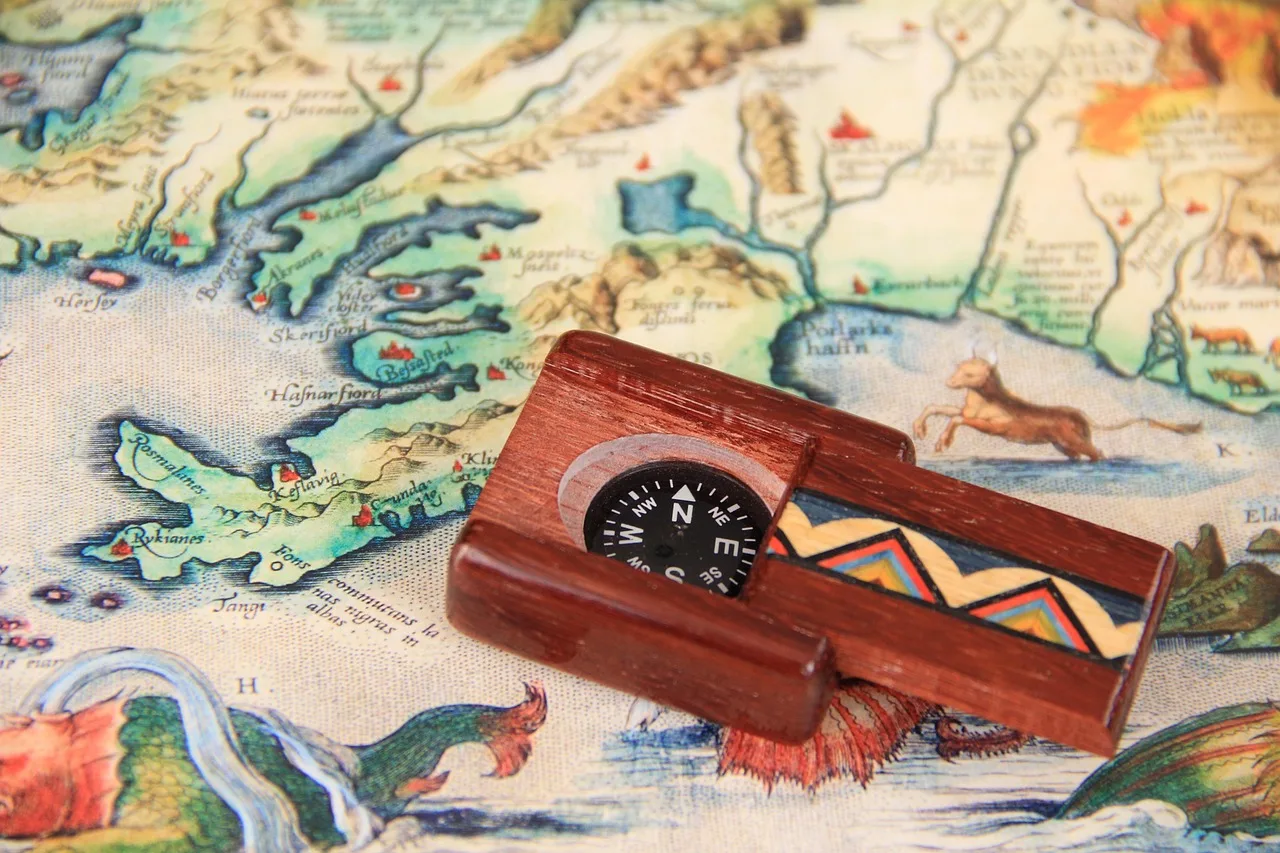 compass, map, travel, planning, old, wood, compass, compass, compass, compass, compass