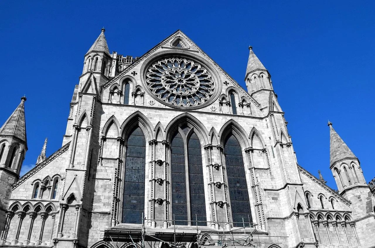 england, nature, hiking, city history, york, sky blue, landmark, cathedral, light effect, tourism, trip, architecture, blue history